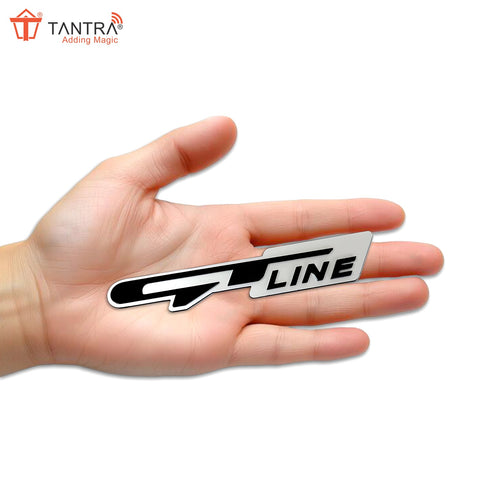 Tantra Premium GT LINE Metal Car Sticker - Durable & Stylish Auto Emblem for Vehicles - Customizable Designs - Easy Installation - Weather-Resistant & Long-Lasting