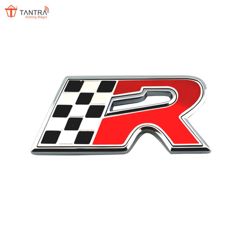 TANTRA Premium Flag R 3D Metal Car Sticker - Durable & Stylish Auto Emblem for Vehicles - Customizable Designs - Easy Installation - Weather-Resistant & Long-Lasting Multicolor SIA436