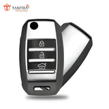 Kia Carens 3 Button Key Cover Grey