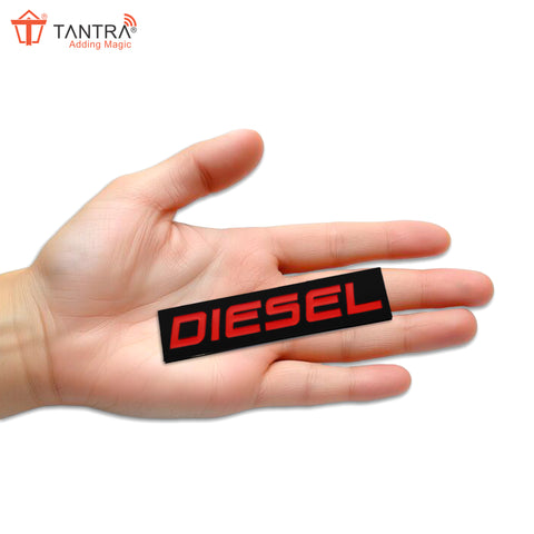 TANTRA Premium Diesel Metal Car Sticker - Durable & Stylish Auto Emblem for Vehicles - Customizable Designs - Easy Installation - Weather-Resistant & Long-Lasting