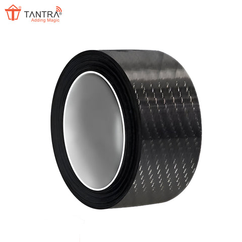 TANTRA Premium Carbon Fiber Rubber Car Sticker – Entry Guard Protector Strip, Door Sill Protector, Anti-Scratch Bumper Guard, 5M PVC Scuff Plate Tape