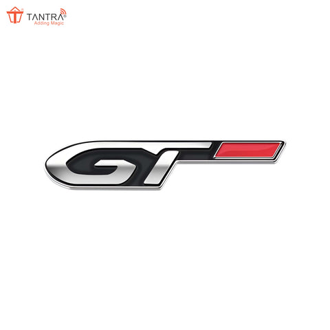 TANTRA Premium GT Metal Car Sticker - Durable & Stylish Auto Emblem for Vehicles - Customizable Designs - Easy Installation - Weather-Resistant & Long-Lasting Multicolor SIA426
