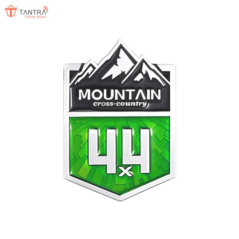 TANTRA Mountain Small Car Sticker - Durable & Stylish Auto Emblem for Vehicles - Customizable Designs - Easy Installation - Weather-Resistant & Long-Lasting Multicolor