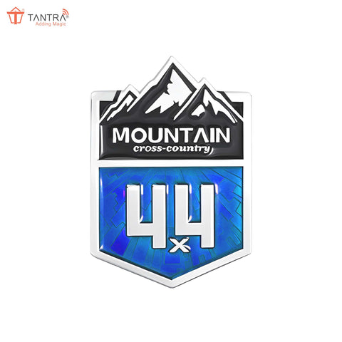 TANTRA Mountain Small Car Sticker - Durable & Stylish Auto Emblem for Vehicles - Customizable Designs - Easy Installation - Weather-Resistant & Long-Lasting Multicolor