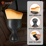 TANTRA Car Interior & Mini Cleaning Brush Combo - Perfect for AC Vents and Detailing