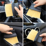 TANTRA Car Interior & Mini Cleaning Brush Combo - Perfect for AC Vents and Detailing