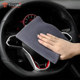 TANTRA Premium Microfiber Cloths for Car Cleaning - Reusable, Ultra-Soft, and Perfect for All Surfaces (Red)