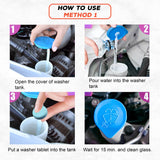 TANTRA Complete Car Cleaning Set - Includes Cleaning Pouch, Brushes, Sponges, Headrest Hook, Duster & 6 Car Wiper Tablets
