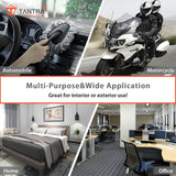 TANTRA 2PC Microfiber Car Cleaning Brush Set - Ideal Mop Duster with Extendable Handle