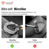 TANTRA Complete Car Cleaning Set - Includes Cleaning Pouch, Brushes, Sponges, Headrest Hook, Duster & 6 Car Wiper Tablets