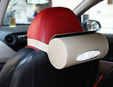 TANTRA Car Tissue Paper Holder, PU Leather Tissues Container Fit for Car Van Bathroom Office Use, Car Cup Holder Car Tissues Box Car Tissue Holder Car Tissue Tube