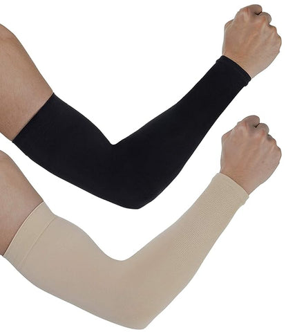 TANTRA Sun Protection Arm Sleeves for Men & Women, UPF 50+ Arm Cover for Biking, Cricket, Cycling, Golf, Outdoor Sports, Comfortable & Breathable Sleeve for UV Protection and Cooling (Multicolor) 1 Pair