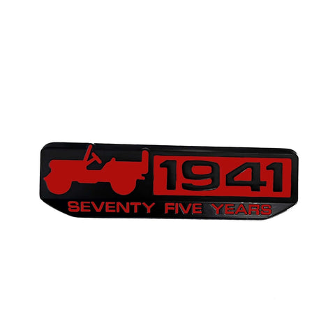 TANTRA Premium Seventy Five Years 1941 Metal Car Sticker - Durable & Stylish Auto Emblem for Vehicles - Customizable Designs - Easy Installation - Weather-Resistant & Long-Lasting Multicolor