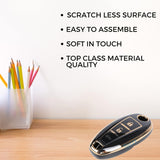 TANTRA  TPU Car Key Cover Compatible for Maruti Suzuki Ignis | SCross | Ciaz | Vitara Brezza | Swift 3 Button Smart Key Cover (Black)