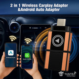 TANTRA Smart Dongle for Wire CarPlay & Android Auto | Wi-Fi Enabled with Google Play Support
