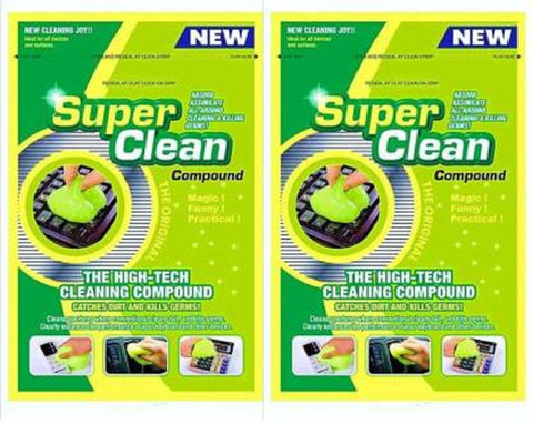 TANTRA Multipurpose Car AC Vent Interior Dust Cleaning Gel Jelly Detailing Putty Cleaner Kit Universal Car Interior, Keyboard, PC, Laptop, Electronic Gadget Cleaning Kit Pack of 2
