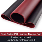 TANTRA Dual-Sided Multifunctional Desk Pad ,Waterproof Desk Mouse Pad/Desk Mat for Work Mousepad  (Red & Black)