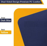 TANTRA Dual-Sided Multifunctional Desk Pad ,Waterproof Desk Mouse Pad/Desk Mat for Work Mousepad  (Yellow, Blue)