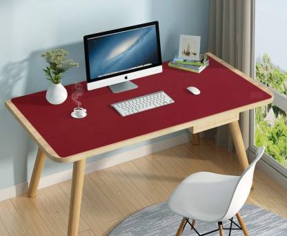 TANTRA Dual-Sided Multifunctional Desk Pad ,Waterproof Desk Mouse Pad/Desk Mat for Work Mousepad  (Red & Black)