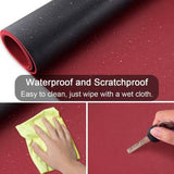 TANTRA Dual-Sided Multifunctional Desk Pad ,Waterproof Desk Mouse Pad/Desk Mat for Work Mousepad  (Red & Black)