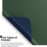 TANTRA Dual-Sided Multifunctional Desk Pad ,Waterproof Desk Mouse Pad/Desk Mat for Work Mousepad  (Green, Blue)