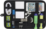 TANTRA Grid Electronics Organizer Board, 12.5 x 8.5 in, with Upgraded Elastic (Black)