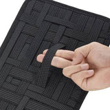 TANTRA Grid Electronics Organizer Board, 12.5 x 8.5 in, with Upgraded Elastic (Black)