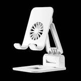 TANTRA Universal Adjustable Phone Stand for Desk – Foldable Mobile Phone Holder & Tablet Stand for all phones colour White