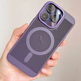 Grid Cooling MagSafe Magnetic Phone Case For iPhone