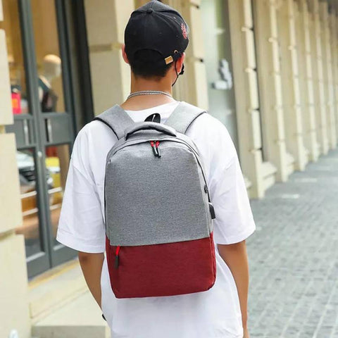 TANTRA Polyester Laptop Backpack 3 PCS Set Backpack Bag 35 L Backpack (Red)