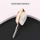 TANTRA  TPU Car Key Cover Compatible for Maruti Suzuki Ignis | SCross  | Ciaz | Vitara Brezza | Swift 2 Button Smart Key Cover (White)