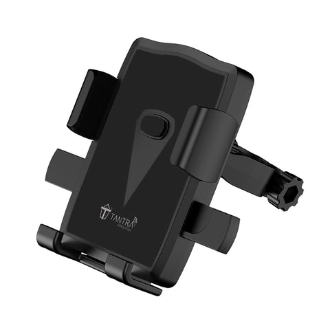 TANTRA S2B Mobile Holder for Bikes One Touch Technology Bike Mobile Holder for Maps and GPS Navigation, 360° Rotation, Firm Griping, Anti Shake Phone Mount for Bike Accessories