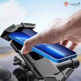 TANTRA S1A Mobile Holder for Bikes One Touch Technology Bike Mobile Holder for Maps and GPS Navigation, 360° Rotation, Firm Griping, Anti Shake Mobile Stand for Bike Accessories, Bi Cycle Accessories