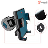 TANTRA S3A Mobile Holder for Bikes One Touch Technology Bike Mobile Holder for Maps and GPS Navigation, 360° Rotation, Firm Griping, Anti Shake Phone Holder for Cycle and Bike Accessories