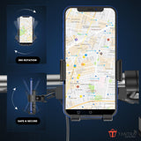 TANTRA S2B Mobile Holder for Bikes One Touch Technology Bike Mobile Holder for Maps and GPS Navigation, 360° Rotation, Firm Griping, Anti Shake Phone Mount for Bike Accessories