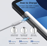 TANTRA Stylus Pen for iPad with Palm Rejection, Tilt Support and Magnetic Stylus Touch Pencil (White)