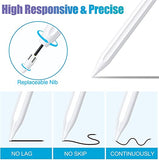 TANTRA Stylus Pen for iPad with Palm Rejection, Tilt Support and Magnetic Stylus Touch Pencil (White)