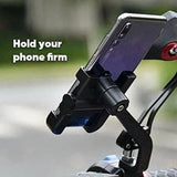 TANTRA S6A Universal Bike Mount Holder Verson 2.0 Metal Body 360 Degree Bike Mobile Holder Bike Mobile Holder (Black) (S6A)