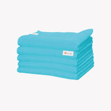 TANTRA Microfiber Towel Cleaning Cloth (40 x 40cms 350gsm) (Blue Sky, 5)