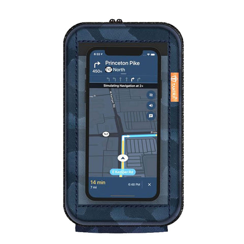 TANTRA Mobile Holder for Scooty Scooter Phone Pouch for Activa Jupiter Pleasure Ntorq Access Ather Ola S1 (Latest and Premium) (7 Inches, Blue)