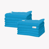 TANTRA Microfiber Towel Cleaning Cloth (40 x 40cms 350gsm) (Sea Blue, 10)