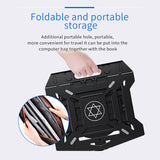 TANTRA Laptop Stand Adjustable Ventilated Ergonomic, Portable Tablet Stand Foldable, Desktop Holder (Black)