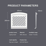 TANTRA Laptop Stand, Folding Stand for Laptop, Portable Laptop Holder (White)