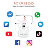 TANTRA Smart Video Recording Phone Holder with Auto Sensor Phone Holder for Selfie Video Recording Video Shooting 360°Horizontally 45°Vertically Auto Rotation Face Tracking, NO APP Required