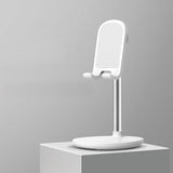 TANTRA Mobile Stand for Table, Desktop Mobile Stand, Phone and Tablet Holder for HomeOffice. for Phones & Tablets with Adjustable Multi-Angle Stand (White)