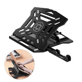 TANTRA Laptop Stand Adjustable Ventilated Ergonomic, Portable Tablet Stand Foldable, Desktop Holder (Black)
