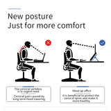 TANTRA Laptop Stand Adjustable Ventilated Ergonomic, Portable Tablet Stand Foldable, Desktop Holder (Black)