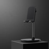 TANTRA Mobile Stand for Table, Desktop Mobile Stand, Phone and Tablet Holder for HomeOffice. for Phones & Tablets with Adjustable Multi-Angle Stand (Black)