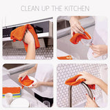 TANTRA Microfiber Towel Cleaning Cloth (40 x 40cms: 350gsm) (Sea Blue, 5)