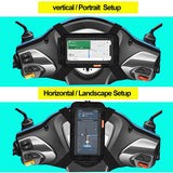 TANTRA Mobile Holder for Scooty Scooter Phone Pouch for Activa Jupiter Pleasure Ntorq Access Ather Ola S1 (Latest and Premium) Black